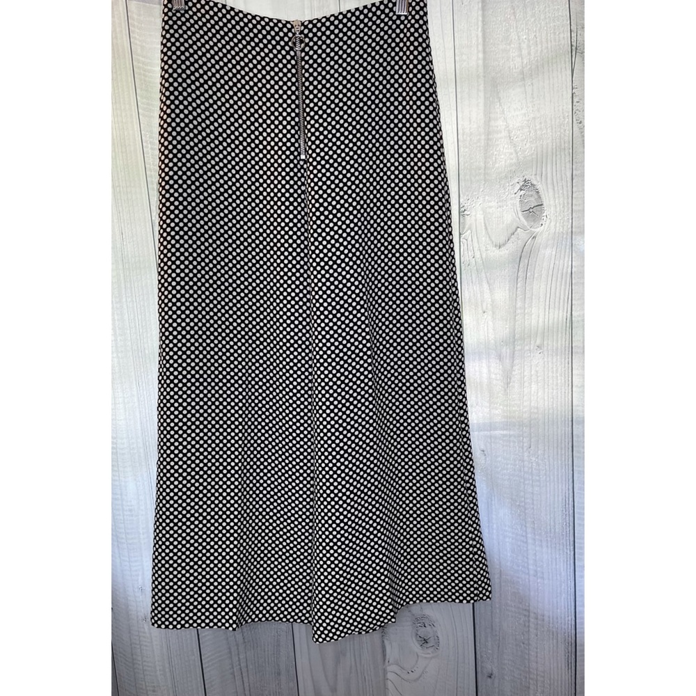 Zara Monochrome Checkered Wide Leg Pants
